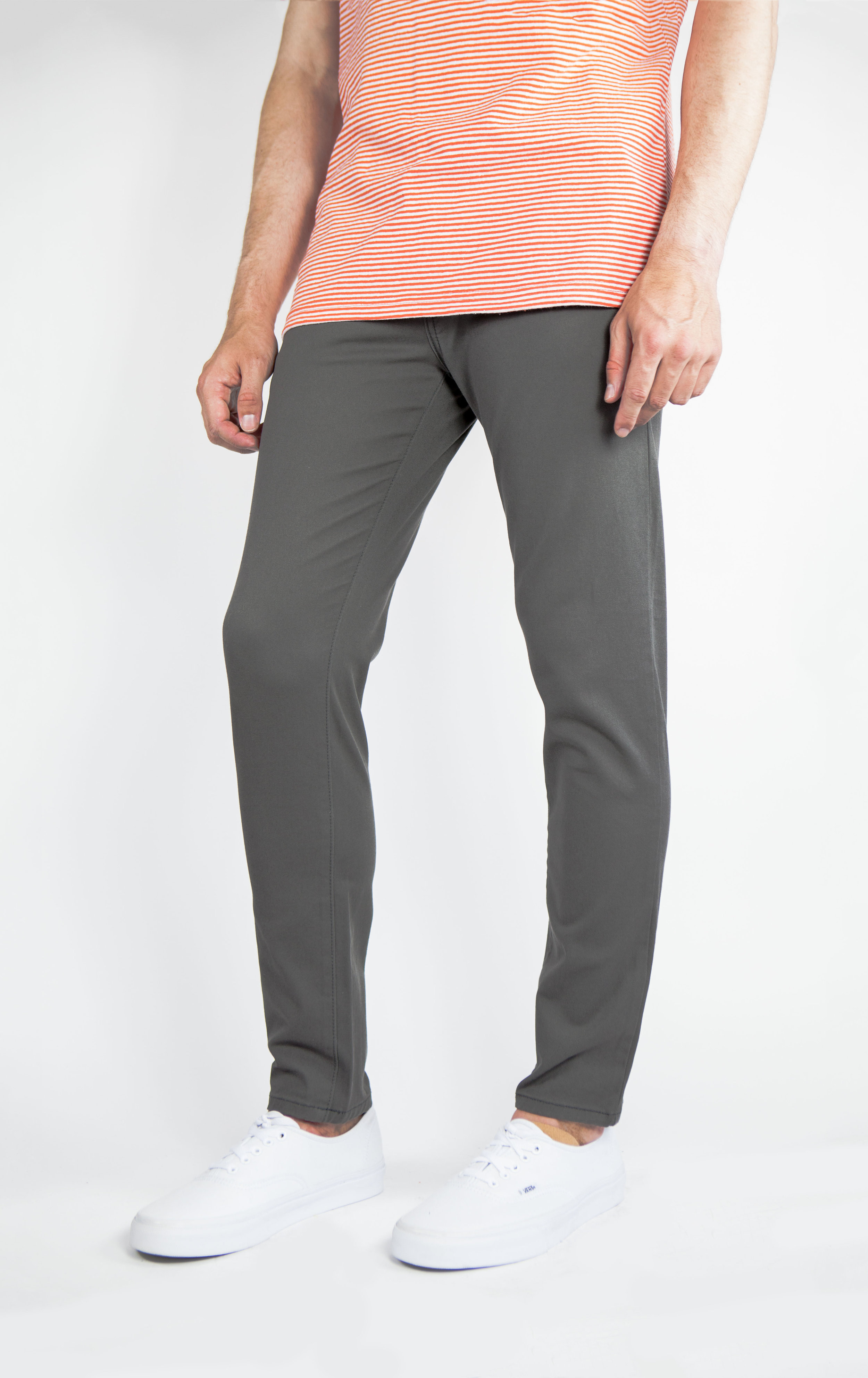 Charcoal Chino Skinny Pants — Neo Blue Charcoal Chino Skinny Pants — Neo Blue